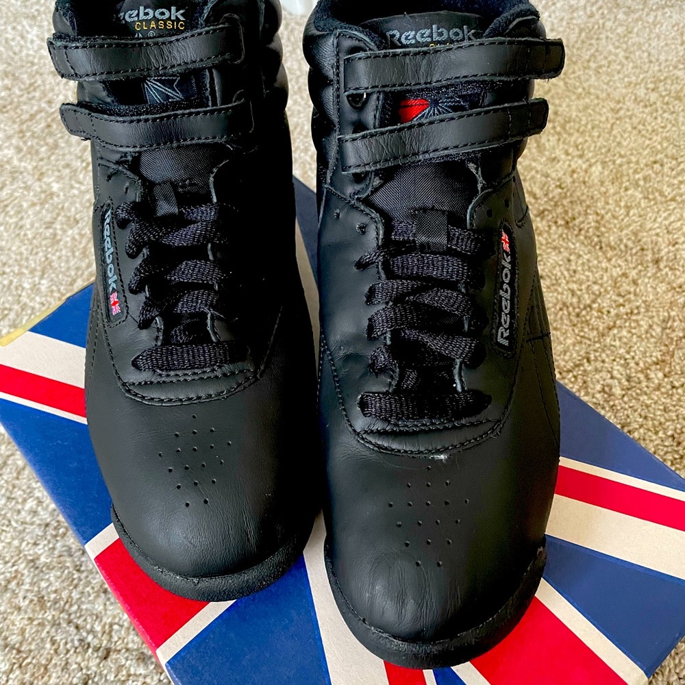 Vintage Leather Reebok high tops brand new in box